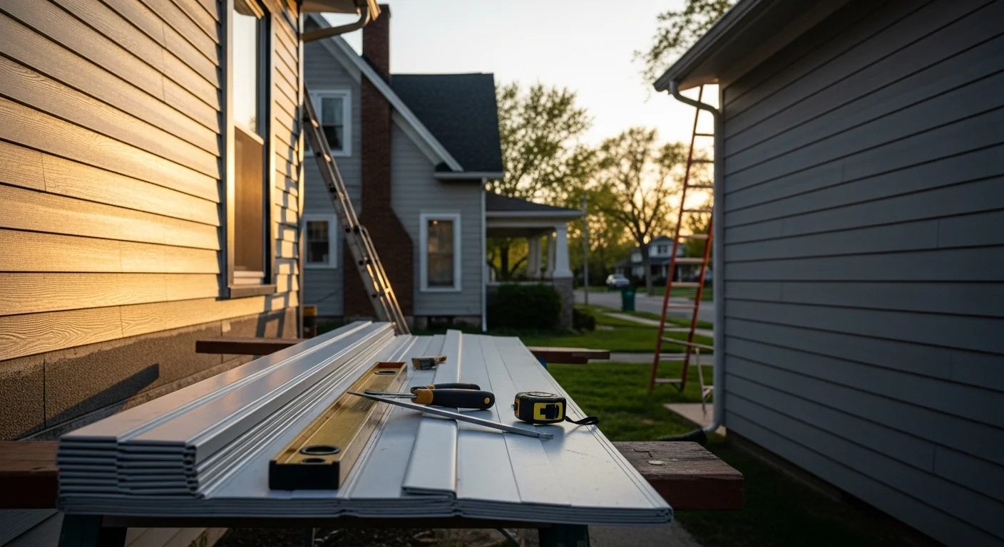 Residential siding replacement and repair work