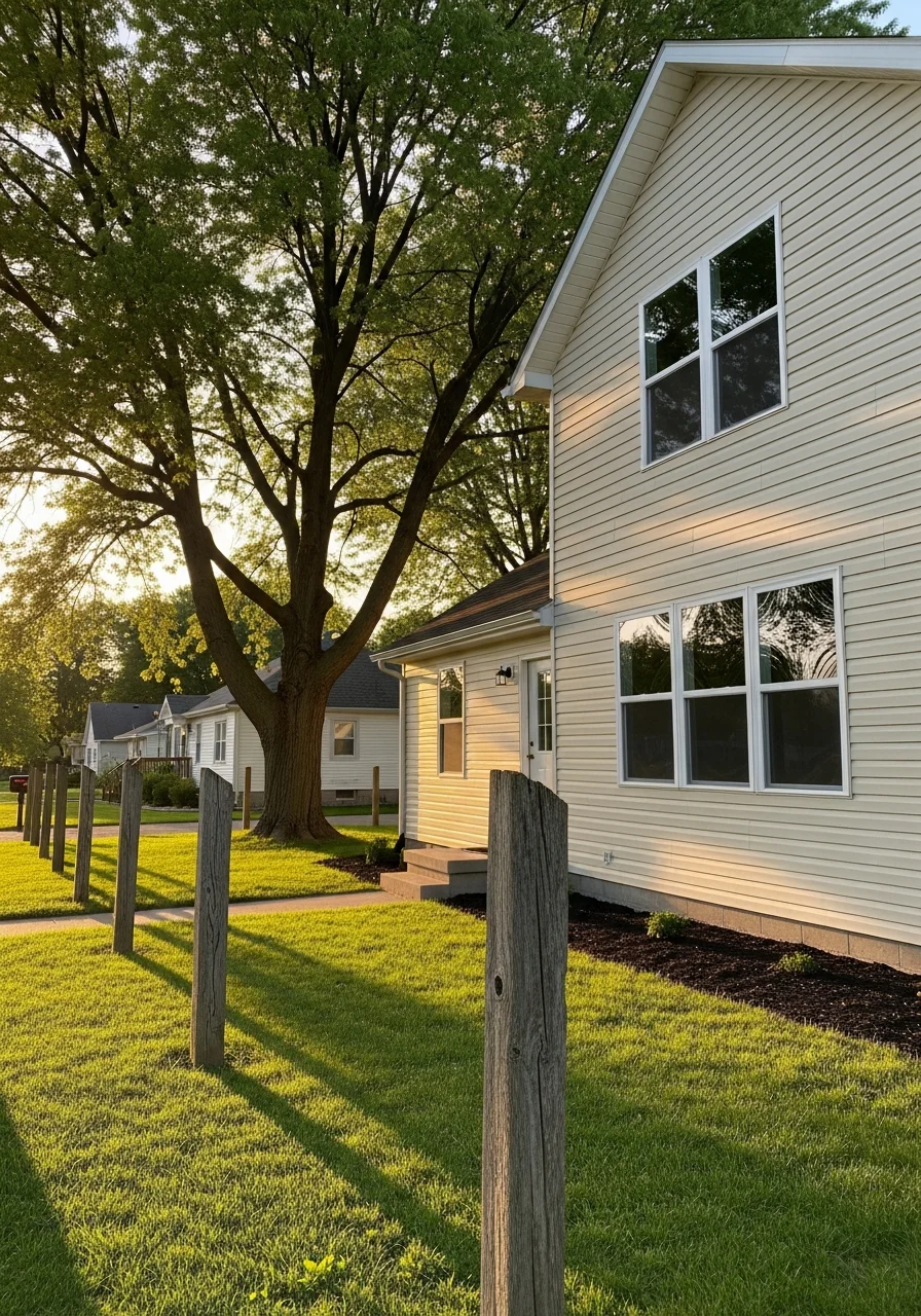 Modern home with new vinyl siding and replacement windows in Waynetown area